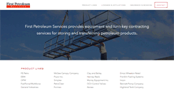 Desktop Screenshot of firstpetroleumservices.com