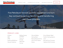 Tablet Screenshot of firstpetroleumservices.com